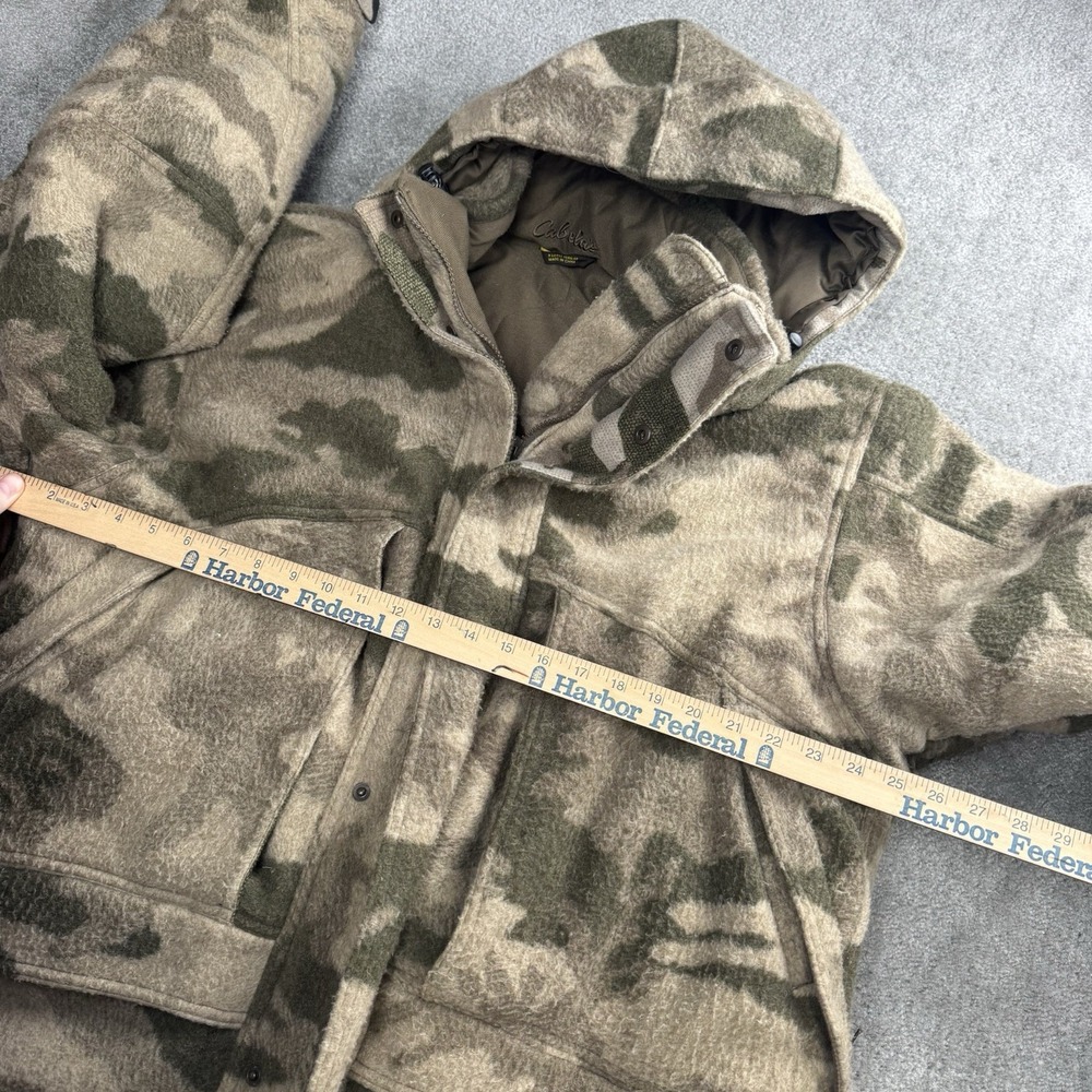 Cabela's Wooltimate Extreme Stand Hunter Insulated Parka Outfitter Camo XL - Picture 12 of 15